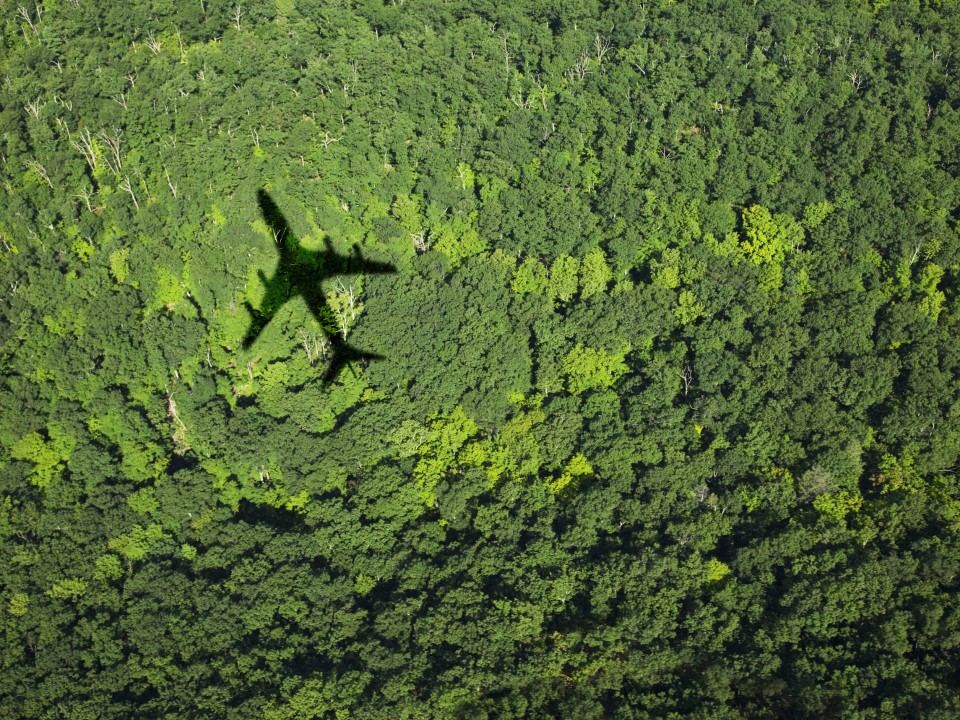 Nachhaltig reisen mit dem Flugzeug? Kritiker bemängeln, dass Fluganbieter und Reiseveranstalter mithilfe von CO₂-Kompensationen Greenwashing betreiben. Foto: Getty Images____