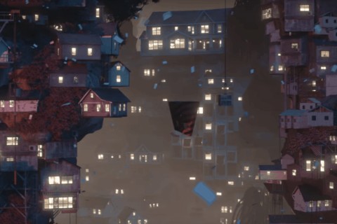 Planet City von Liam Young: der Himmel der Aufzughersteller. Illustration: YouTube