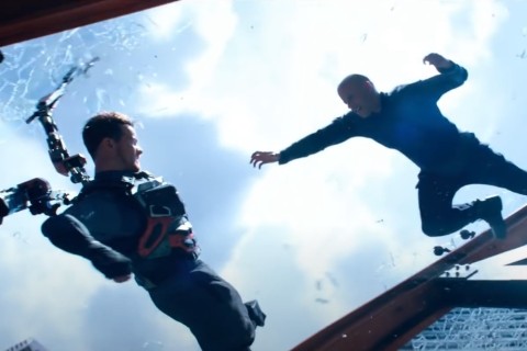 Ein Kampf jenseits der Gesetze der Physik: Vin Diesel (rechts) gegen Sam Heughan im Film Bloodshot. Quelle: Youtube