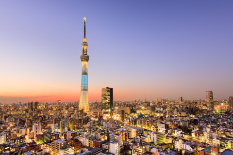 Der 2012 fertiggestellte "Tokio Skytree" in der japanischen Hauptstadt ist derzeit der höchste Fernsehturm auf dem Planeten. Foto: Adobe Stock