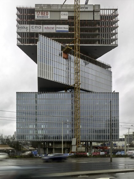 Das Hotel nhow Amsterdam im Bau