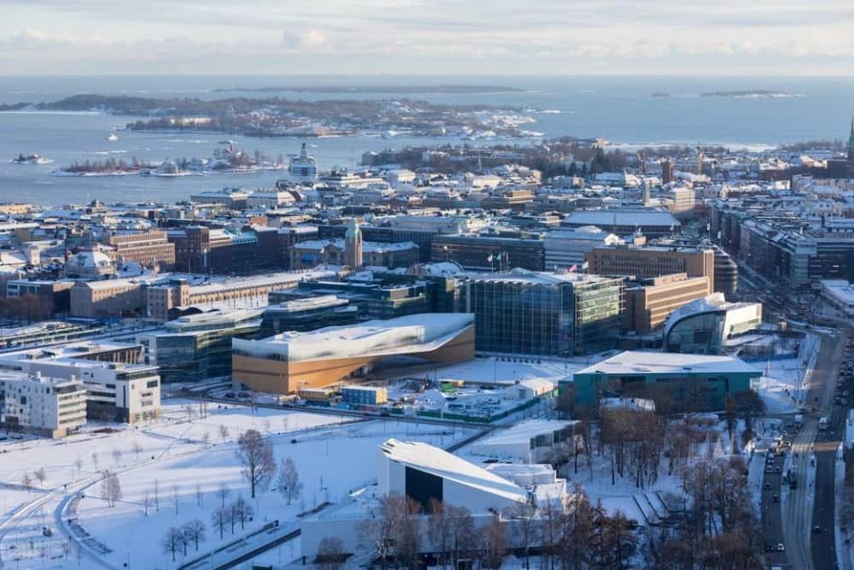Luftaufnahme von Helsinki____
