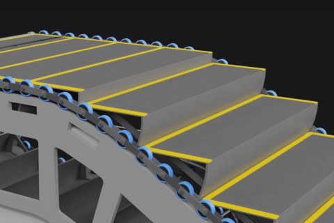Wie funktioniert eine RolltreppeDie Animation zeigt, wie eine Rolltreppe funktioniert und aufgebaut ist. Bild: Youtube/Jared Owen